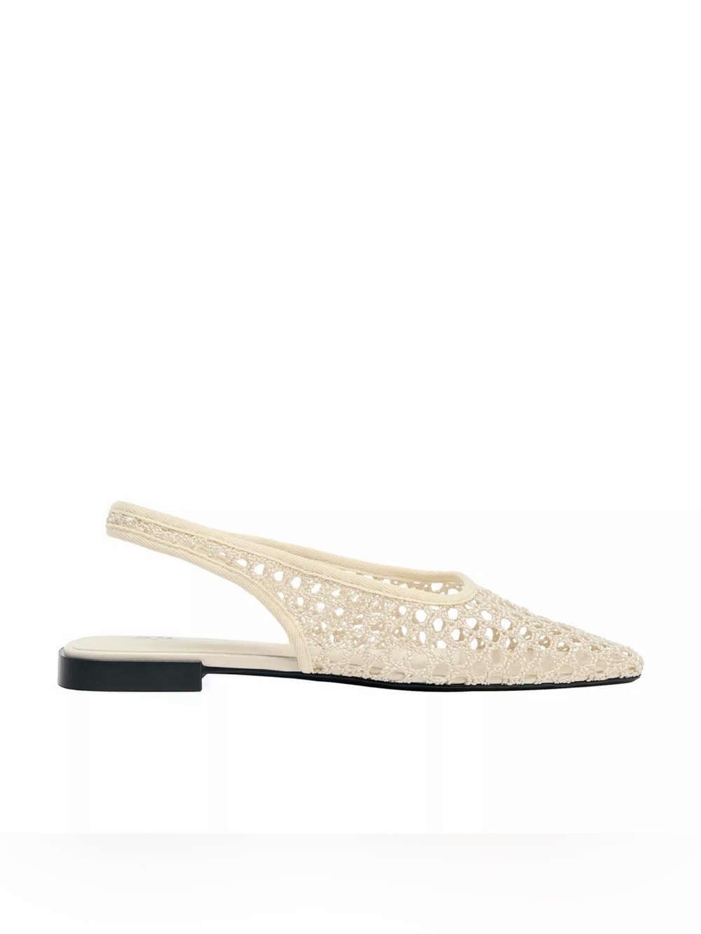 Zara Mesh Ballet Slingback Flats